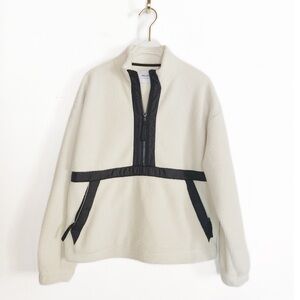 PELOTON Sherpa 1/2 zip Pullover Sweatshirt Womens size M